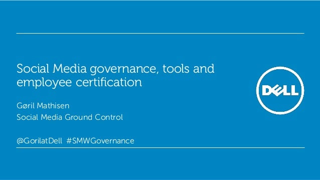 social media governance tools and employee certification