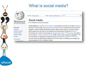 What is social media?
 