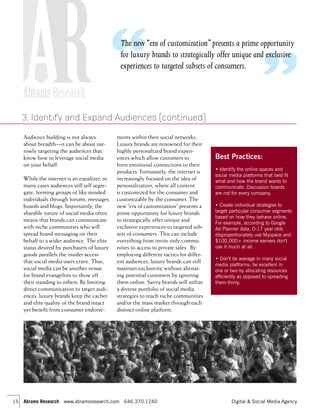 Social Media Guide for Luxury Brands | PDF