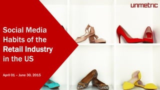 Social Media in the
Retail Industry
Apr 01, 2015 - Jun 30, 2015
Social Media
Habits of the
Retail Industry
in the US
April 01 – June 30, 2015
 