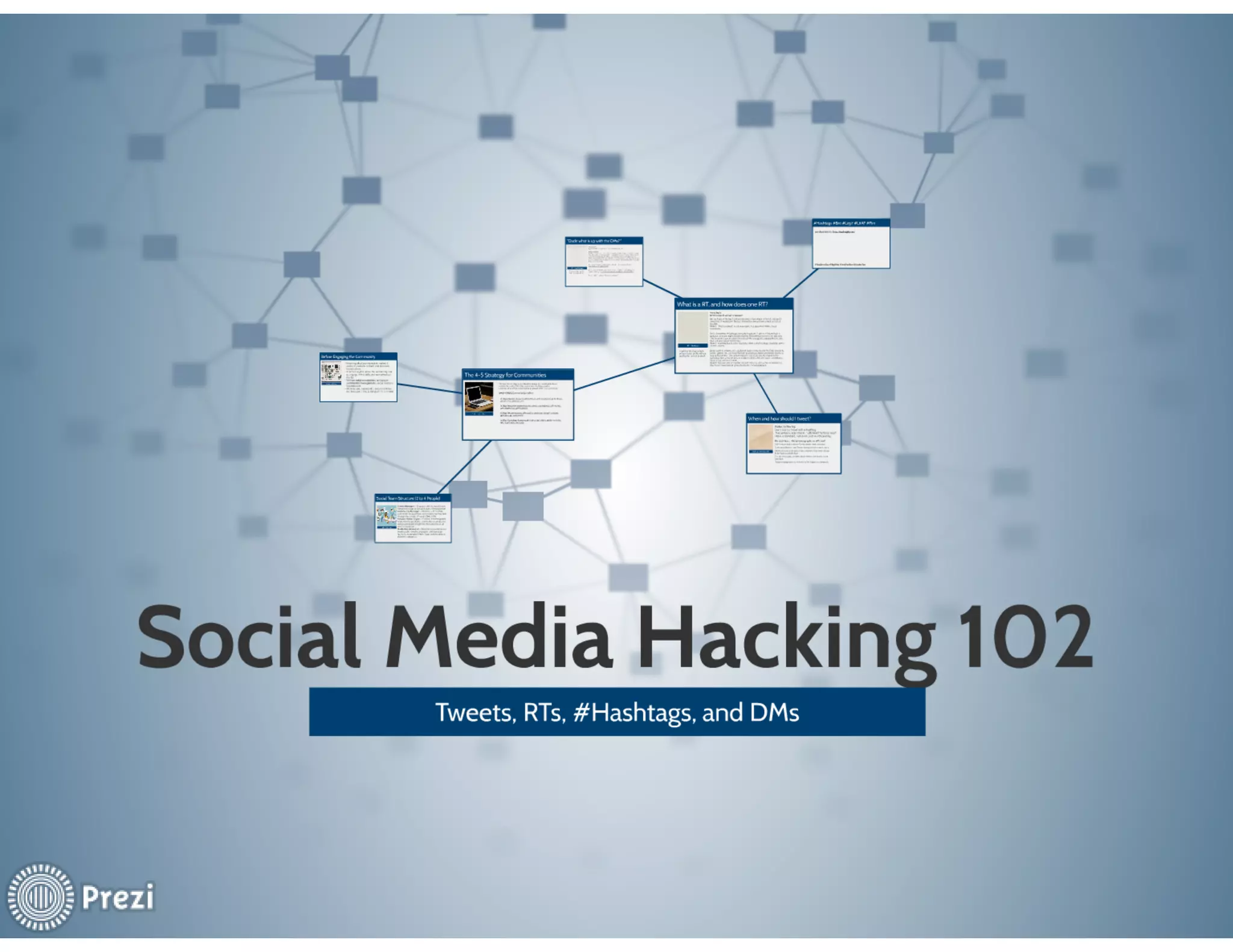 Social Media Hacking 102 - WGA KeyNotes