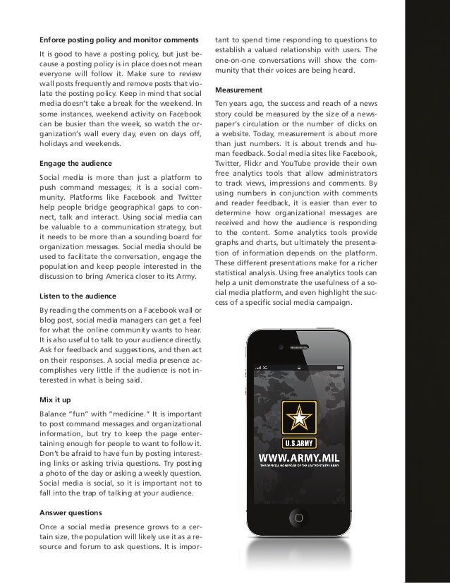 The United States Army Social Media Handbook