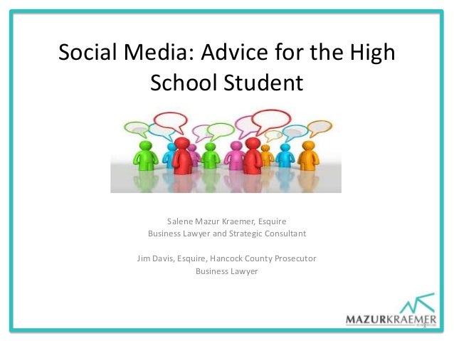 social media advice for the high school student high school advice