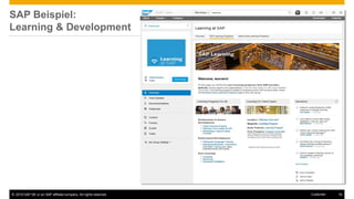 © 2016 SAP SE or an SAP affiliate company. All rights reserved. 16Customer
SAP Beispiel:
Learning & Development
 