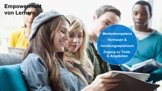 © 2016 SAP SE or an SAP affiliate company. All rights reserved. 30Customer
Empowerment
von Lernern
Medienkompetenz
Vertrauen &
Handlungsspielraum
Zugang zu Tools
& Angeboten
 