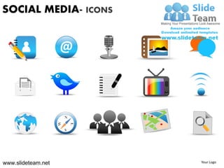 Social media icons powerpoint presentation slides. | PDF