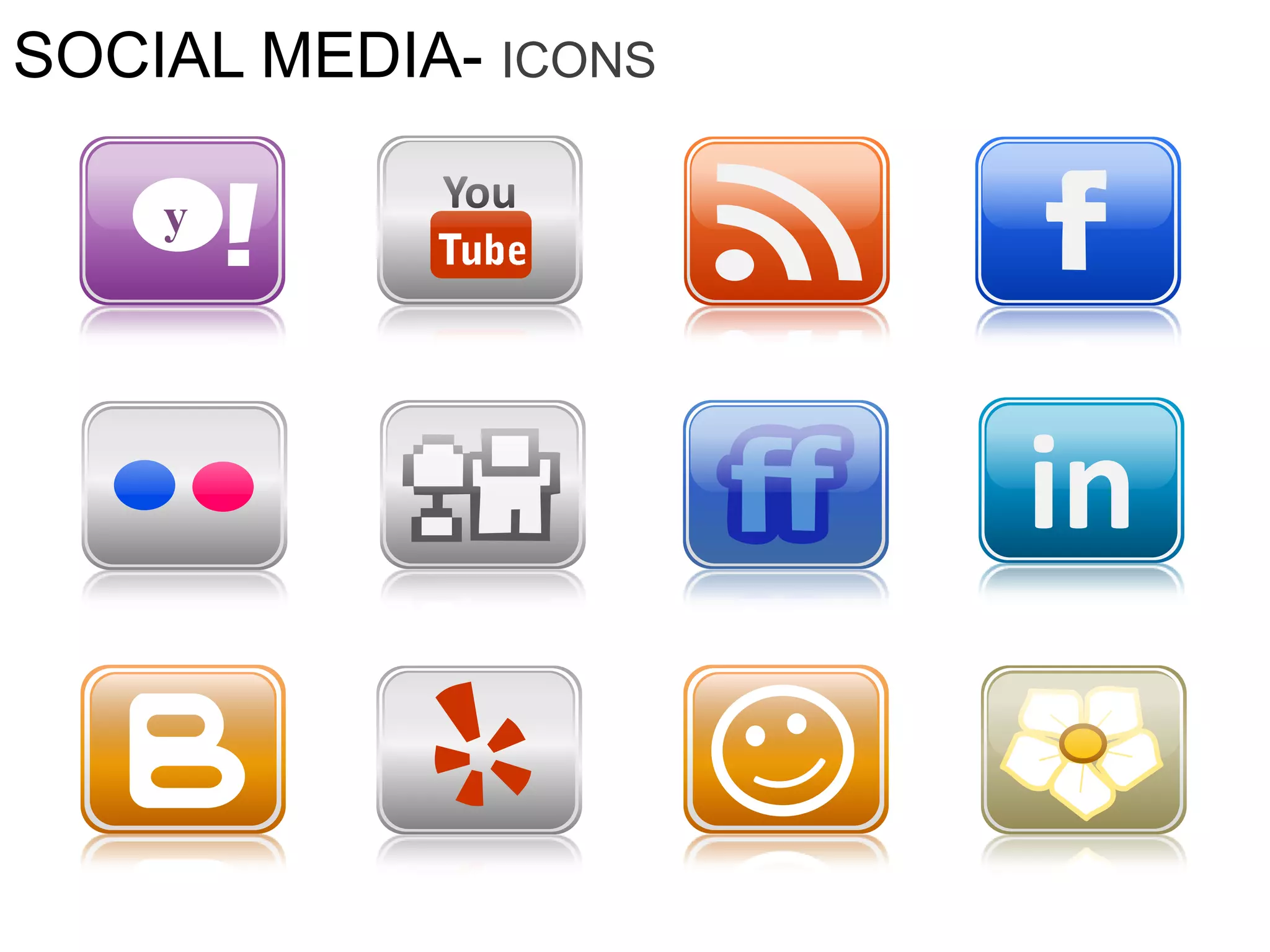 Social media icons powerpoint presentation templates | PPTX