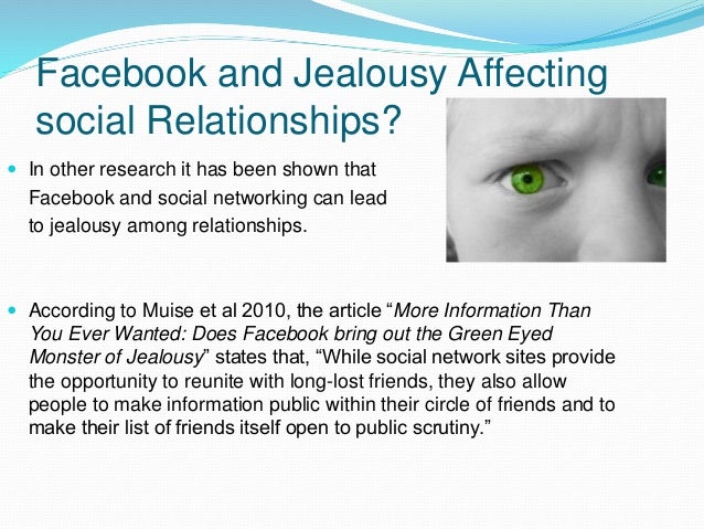 Social networking effects on relationships