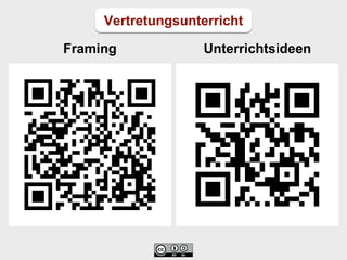 Vertretungsunterricht
Framing Unterrichtsideen
 
