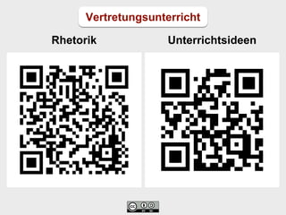 Vertretungsunterricht
Rhetorik Unterrichtsideen
 