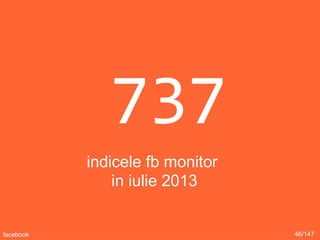 737
indicele fb monitor
in iulie 2013
46/147facebook
 