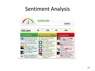 Sentiment Analysis




                     33
 