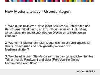 Bei Jugendlichen gibt große Differenzen bei Wissen/Interessen in Bezug auf das Internet.  