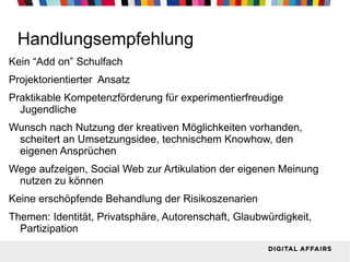 Risikenminimierung durch das Erkennen von potentiellen Gefahren -  Ein ausreichender Ansatz ?   