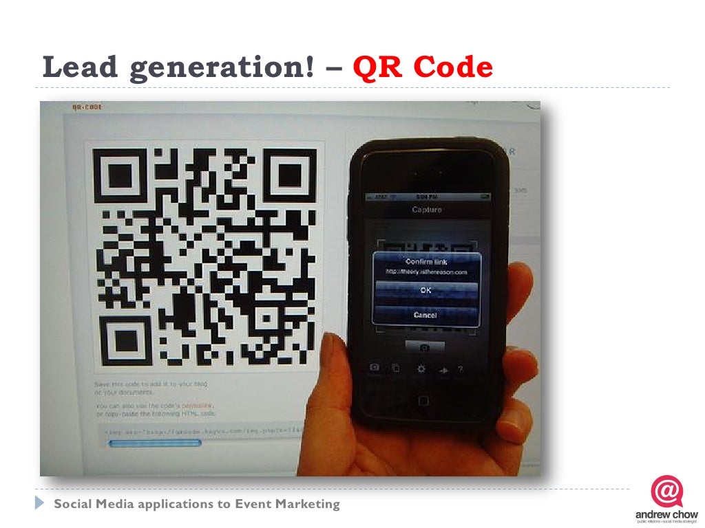 Lead generation! QR Code
