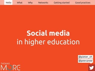 Social media in higher education