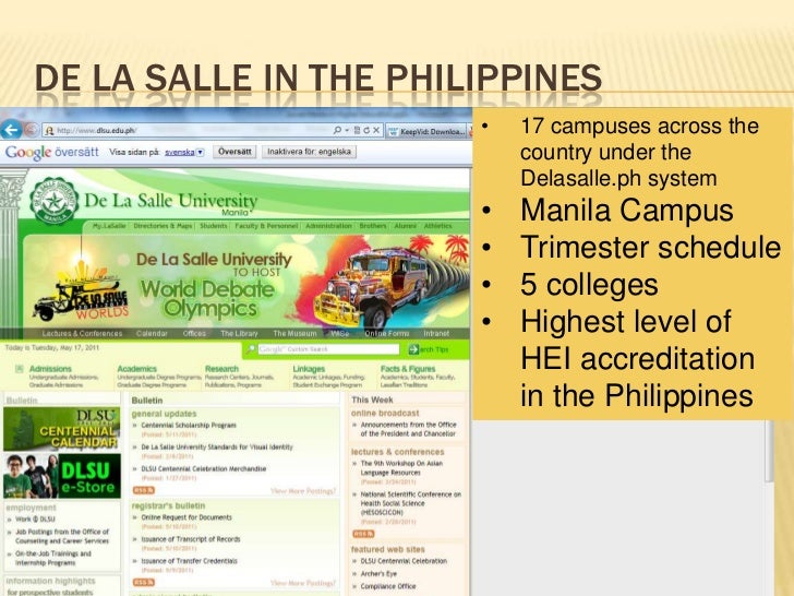 la enrollment of de university salle system media higher education Social in ver2
