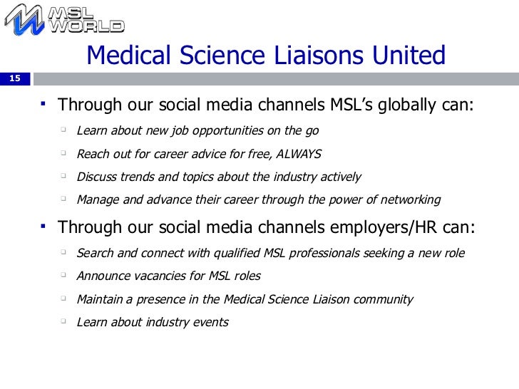 medical science liaison cover letter