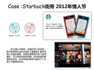 Case :Starbuck 2012˽




  2012˽ڼ䣬ǰͿŵǩ
ɻŮġˡǰͿ
˽£ŵ
ʱӦŻݡ
ԻҲΪṩһ
˽˵Ļᡣ
 
