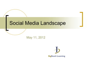 Social Media Landscape

      May 11, 2012
 