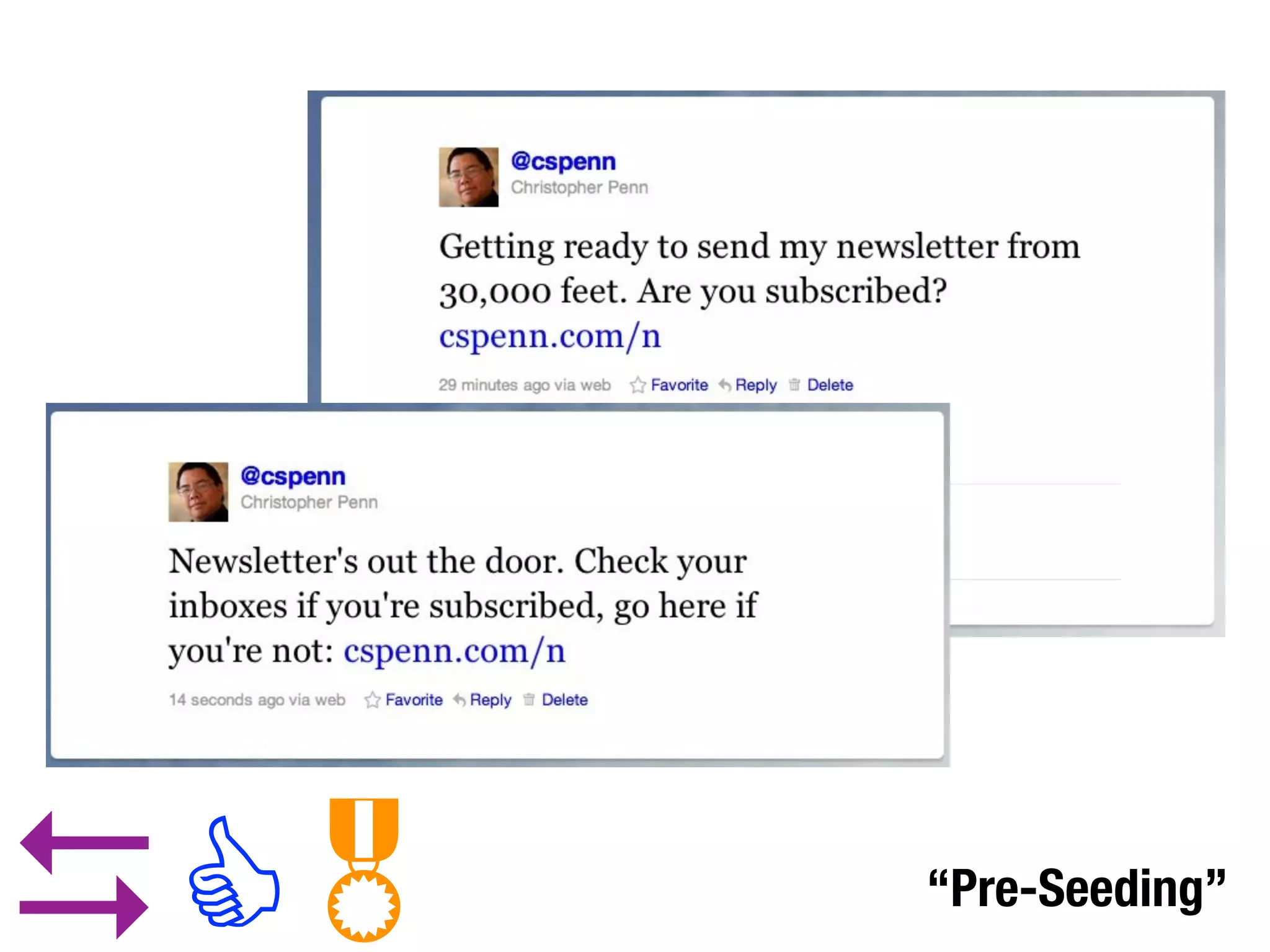 D C   “Pre-Seeding”
 