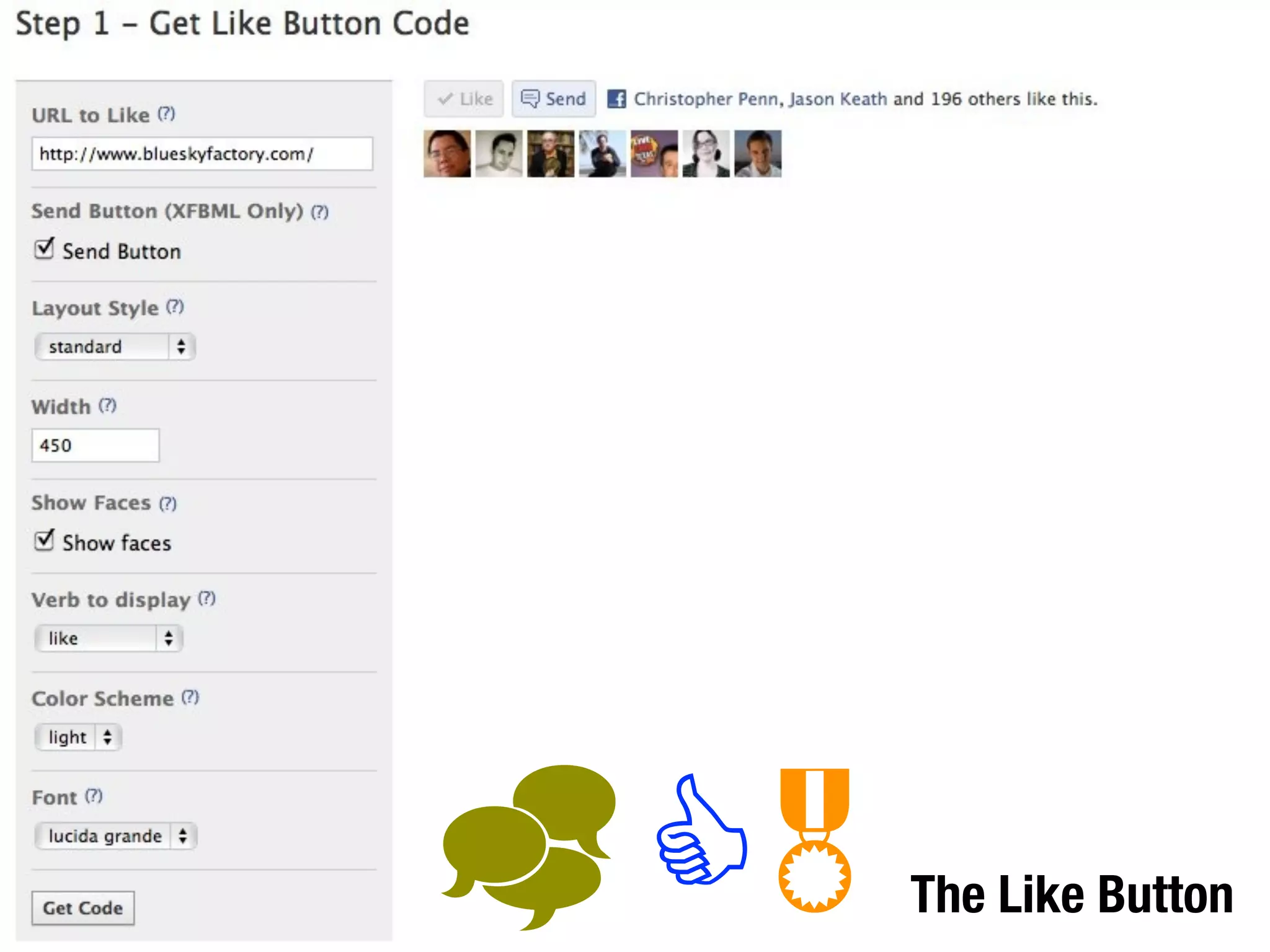  C   The Like Button
 