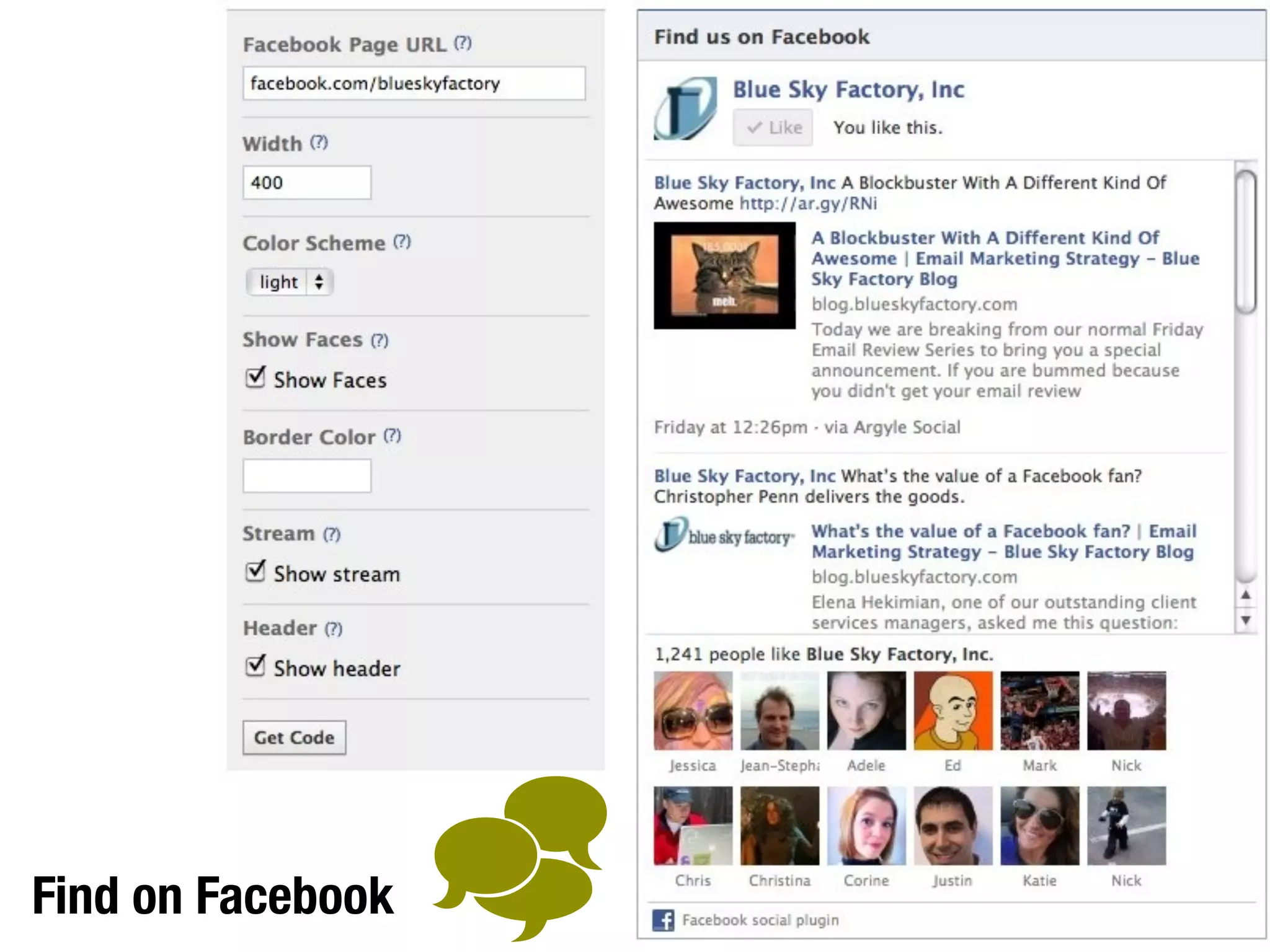 Find on Facebook   
 