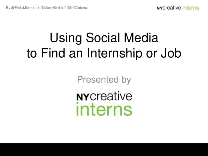 how to find interns