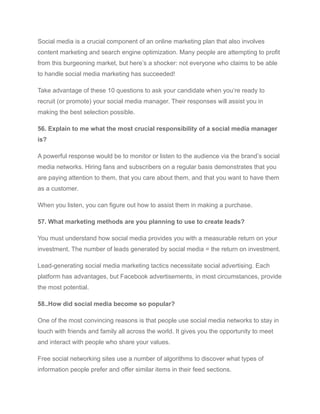Media Component Questions Social Media Interview Questions and Answers.pdf