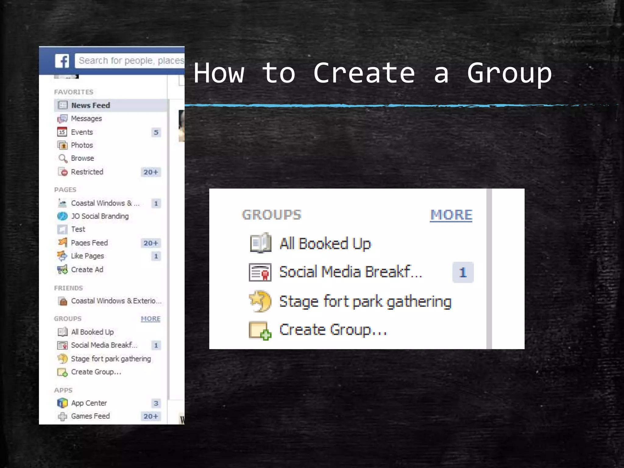 How to Create a Group

 