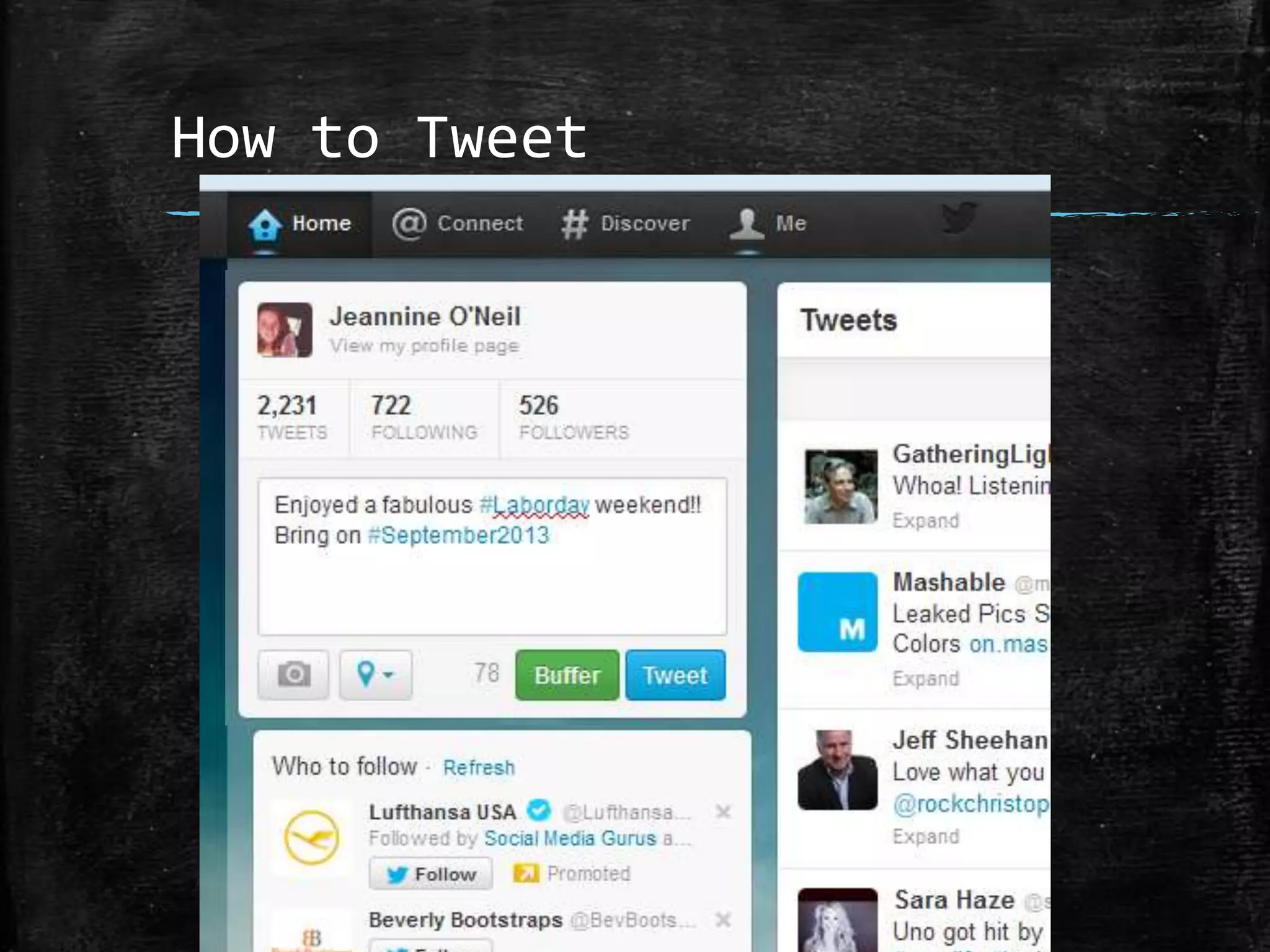 How to Tweet

 
