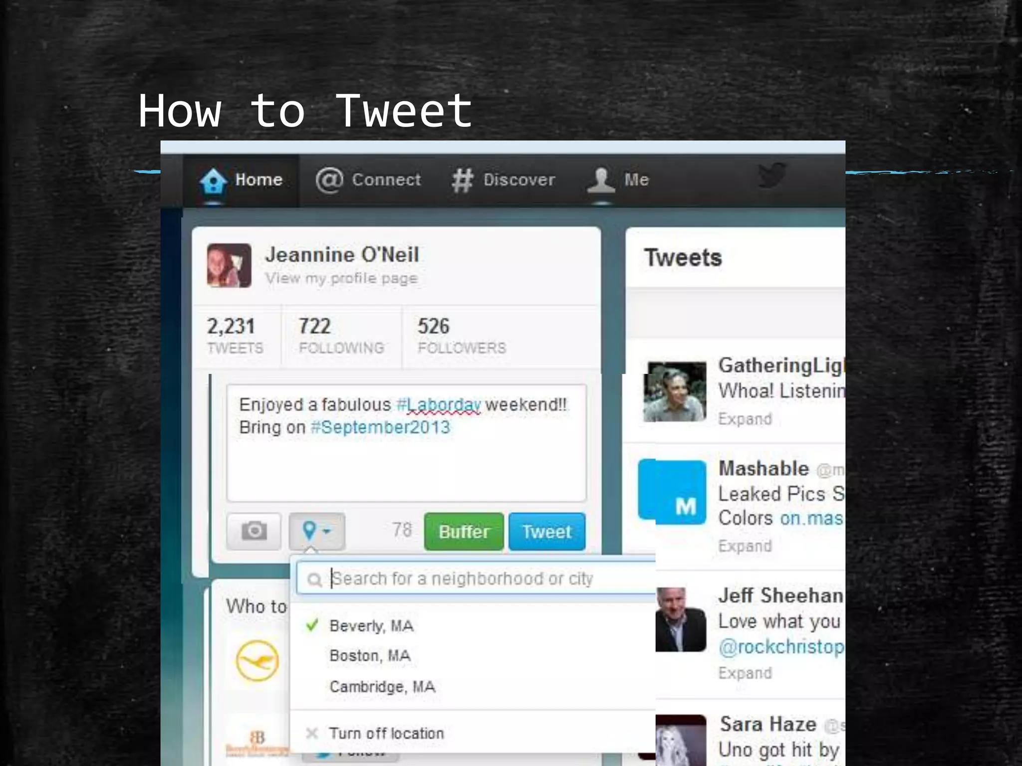 How to Tweet

 