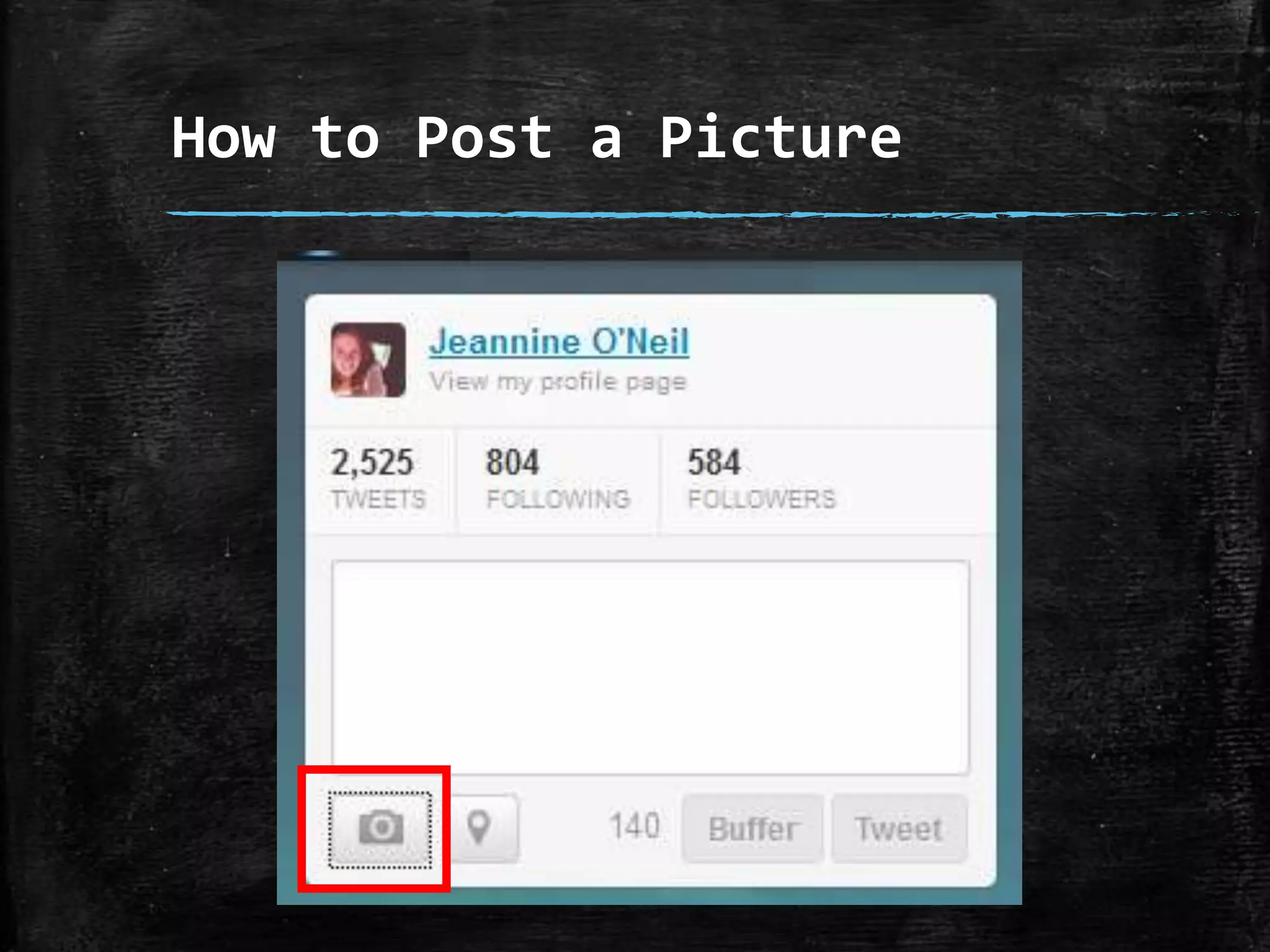 How to Post a Picture

 