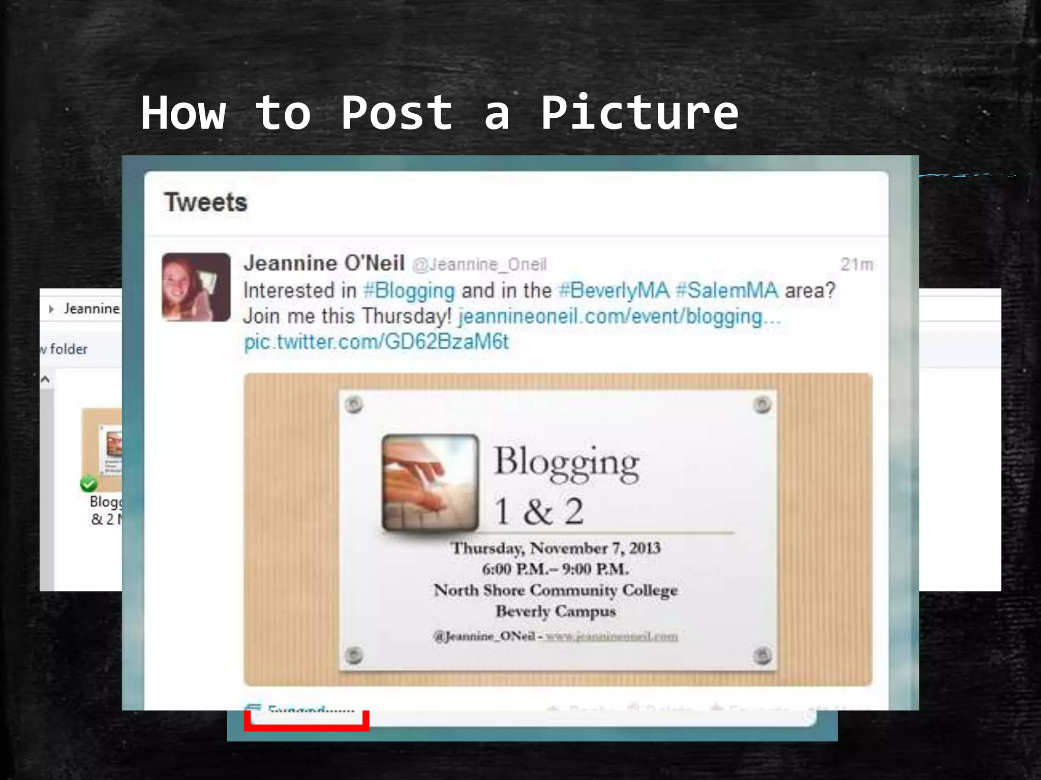 How to Post a Picture

 