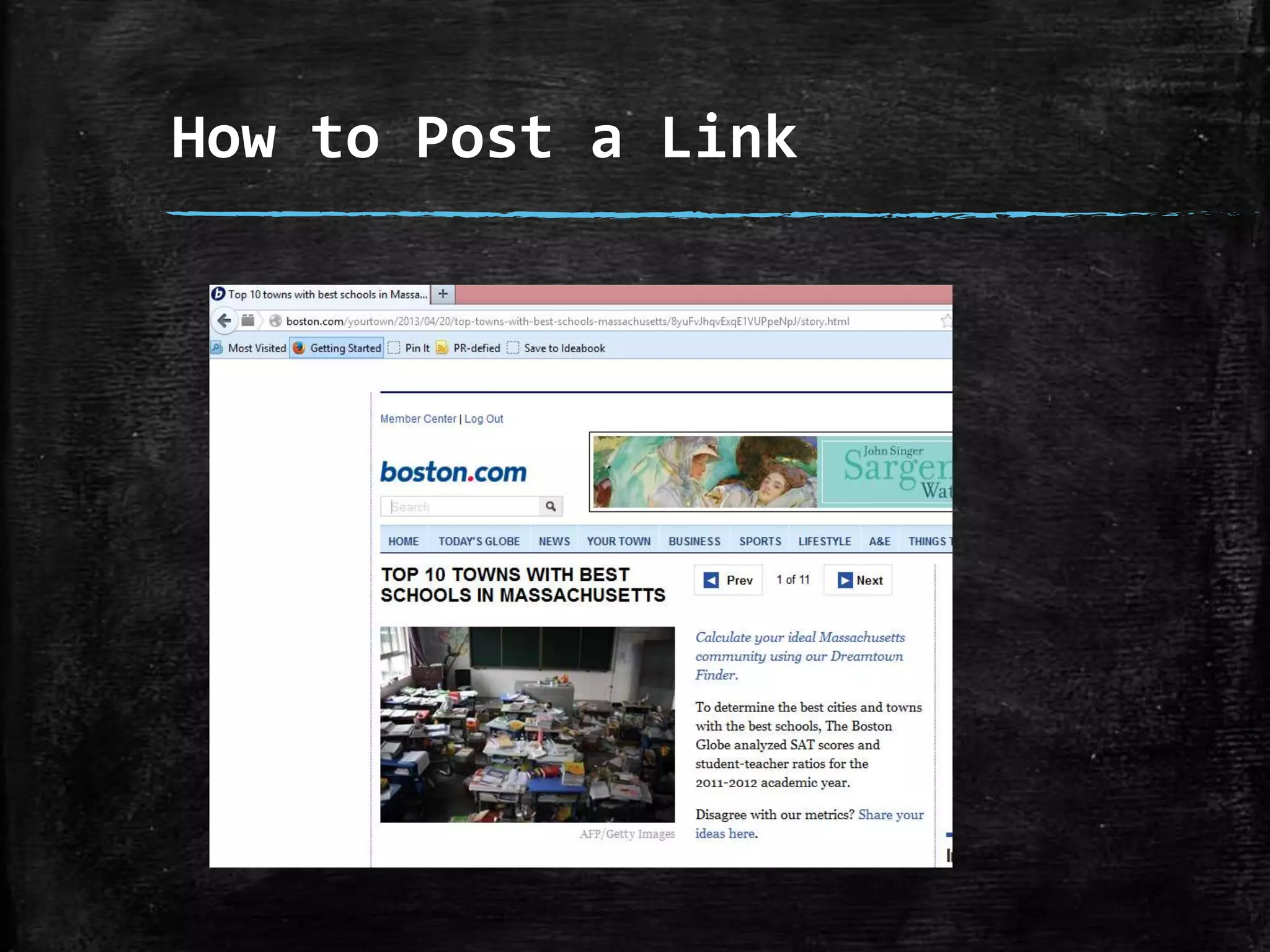 How to Post a Link

 