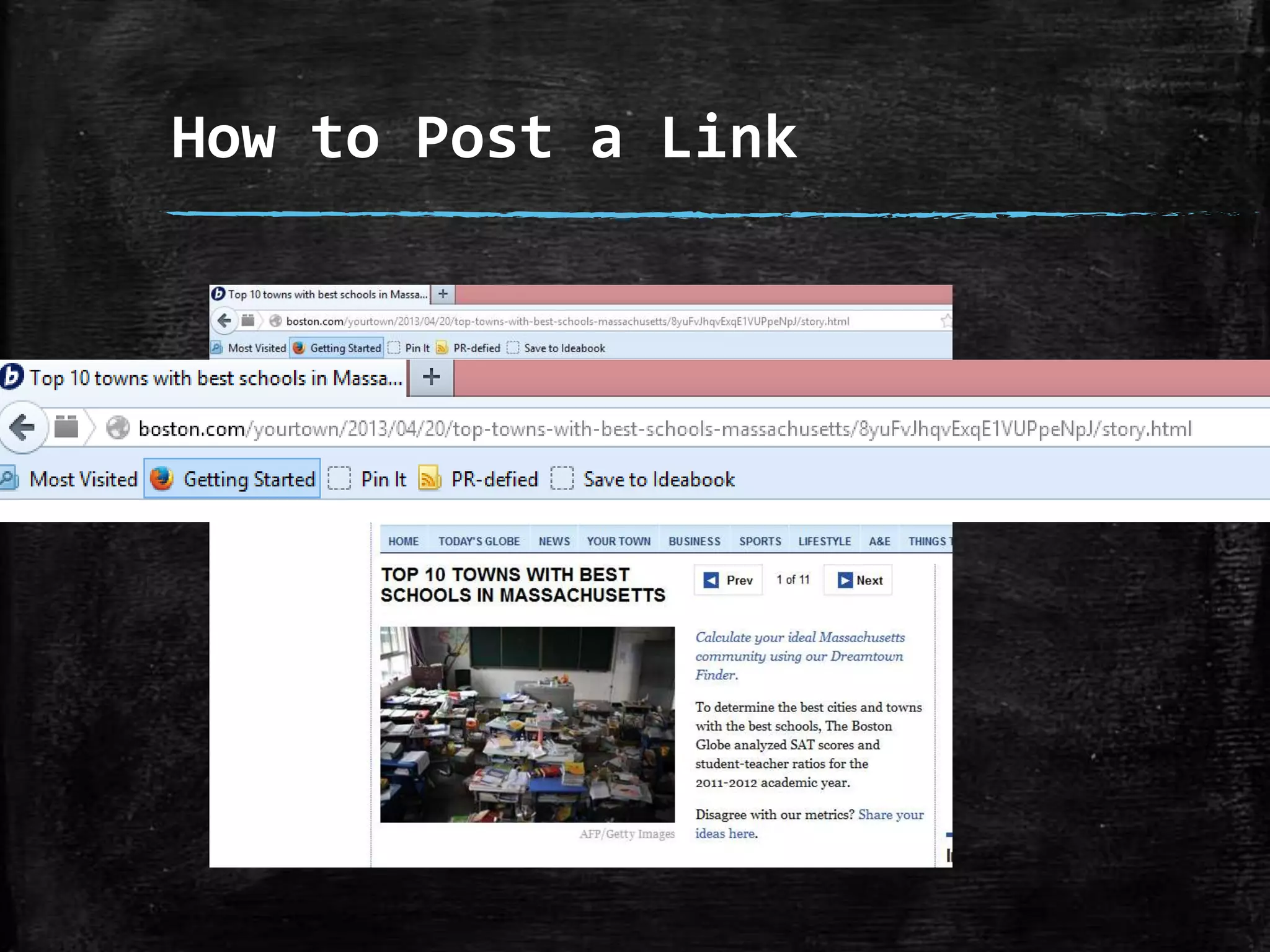 How to Post a Link

 