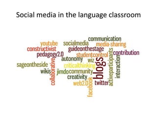 Social media in the language classroom

 