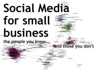 Social Media for small business   the people you know...  and those you don't 