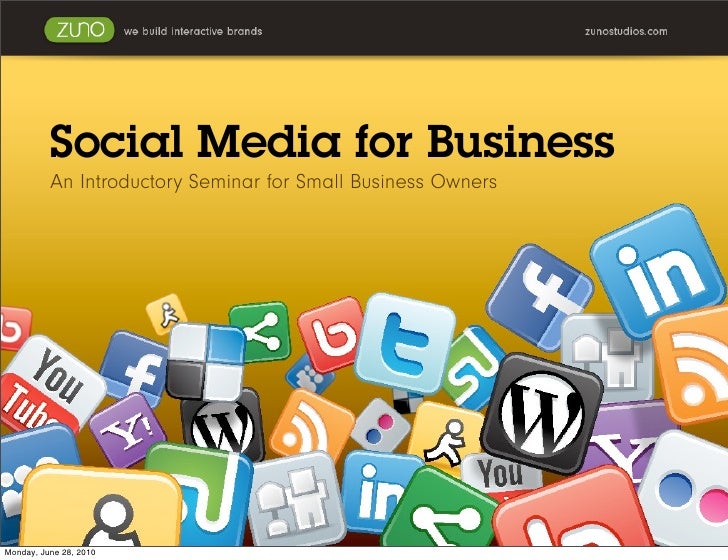 Social media for business an introduction