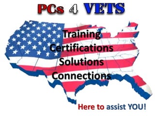 Training
   Training
Certifications
Certifications
   Solutions
  Solutions
Connections
 Connections

      Here to assist YOU!
 