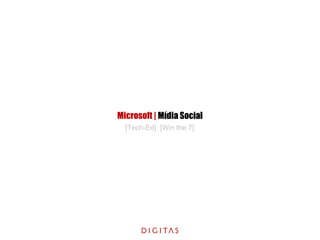 Microsoft | Mídia Social
  [Tech-Ed] [Win the 7]
 