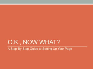 Reach the families with a medium they use regularly!Facebook Basics