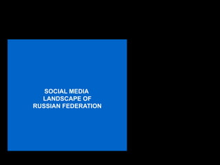 SOCIAL MEDIA
  LANDSCAPE OF
RUSSIAN FEDERATION
 