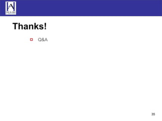 Thanks! Q&A 