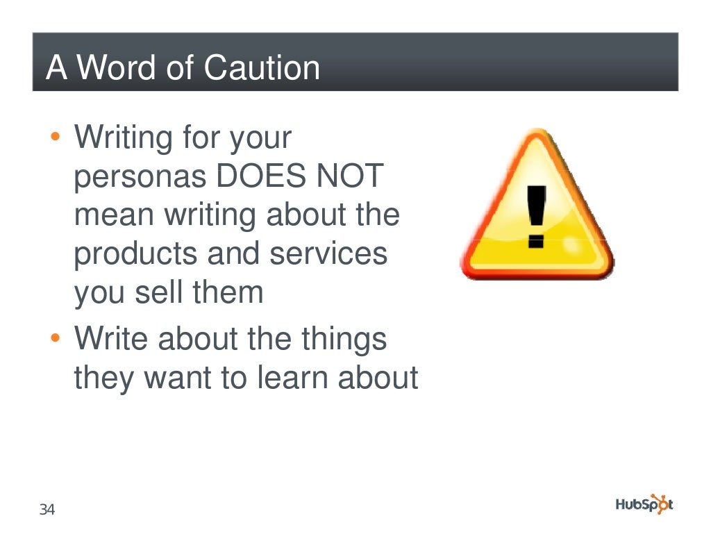 A Word of Caution
