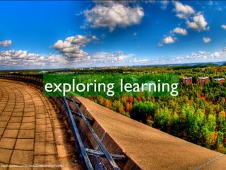 exploring learning



http://www.ﬂickr.com/photos/62223880@N00/217632962
 