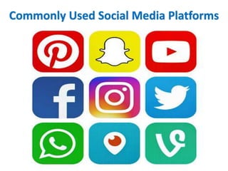 Commonly Used Social Media Platforms
 