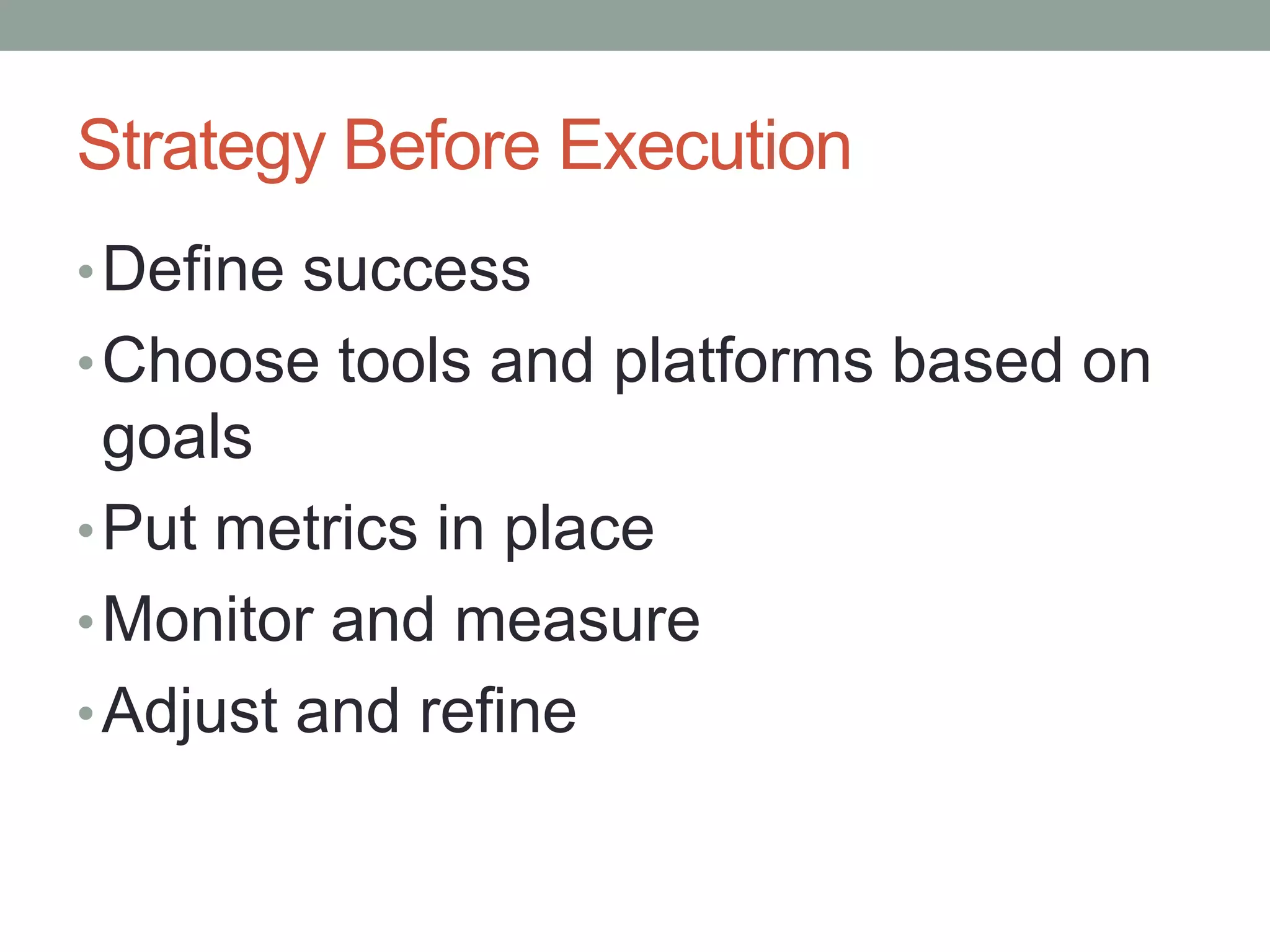 Align your social media efforts with overall business goals