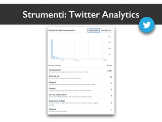 Strumenti: Twitter Analytics 
 