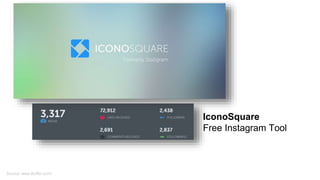 IconoSquare
Free Instagram Tool
Source: www.Buffer.com/
 